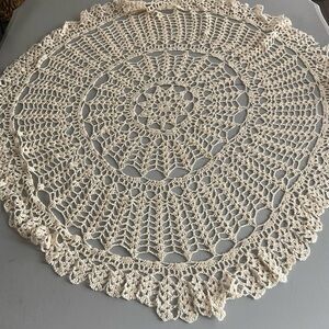 Elegant Cream Crochet Doily
